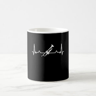 Trumpet Jazz Music Heartbeat Funny Gift Kaffeetasse