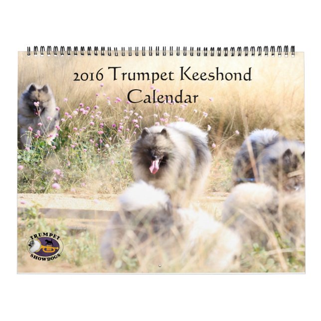 Trumpet Keeshond Calendar Kalender (Titelbild)