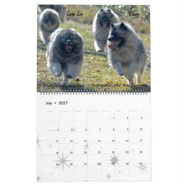 Trumpet Keeshond Kalender 2017 (Jul 2027)