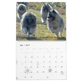 Trumpet Keeshond Kalender 2017