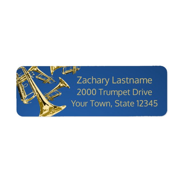 Trumpet Mania Gold und Blau (Vorne)