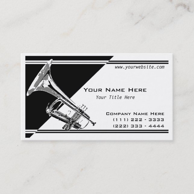 Trumpet Music Visitenkarte (Vorderseite)