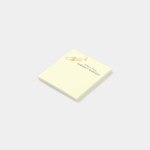 Trumpet Musician Band Teacher Post-it Notes Klebezettel