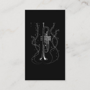 Trumpet-Musiknoten Instrument Musician Trumpeter Visitenkarte