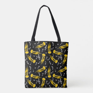 Trumpet Musiknoten Pattern Tasche