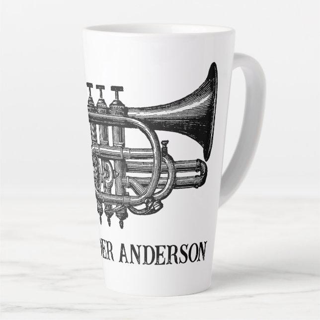 Trumpet Personalisieren Tasse (Rechte Ecke)