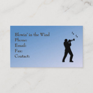 Trumpet Player Business Card Visitenkarte