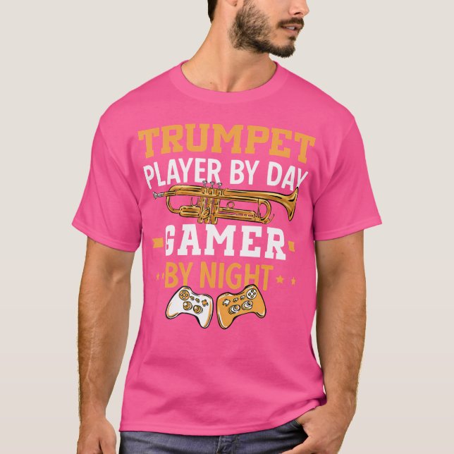 Trumpet Player Gamer Trumpeter Musikinstrument T-Shirt (Vorderseite)