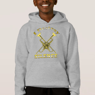 Trumpet Player I zerstöre Stille Hoodie
