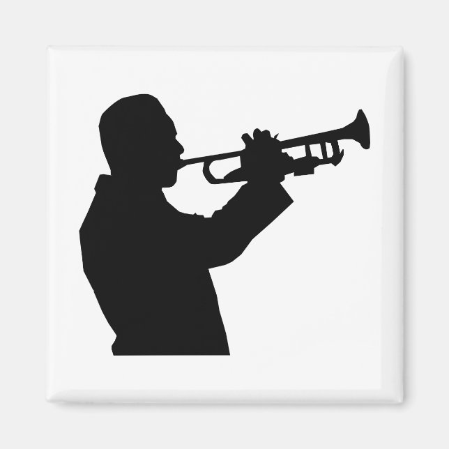 Trumpet Player Magnet (Vorne)