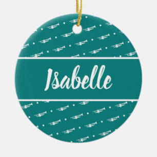 Trumpet Player Musician Geschenk Personalisierte C Keramik Ornament