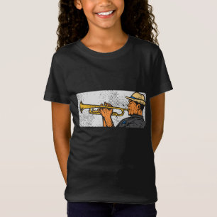 Trumpet Player Retro Trumpet Jazzmusik T-Shirt