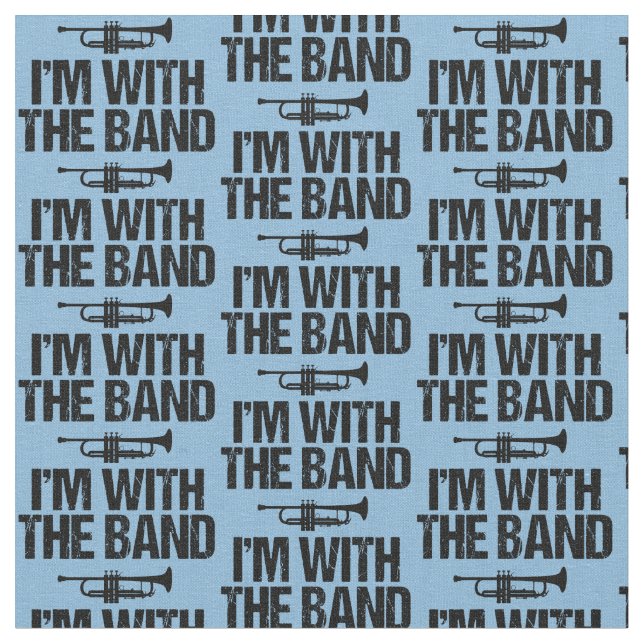 Trumpet Player Spaß Stoff (Nahaufnahme)