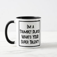 Trumpet Player Super Talent. Zwei Tone-Kaffee-Tass