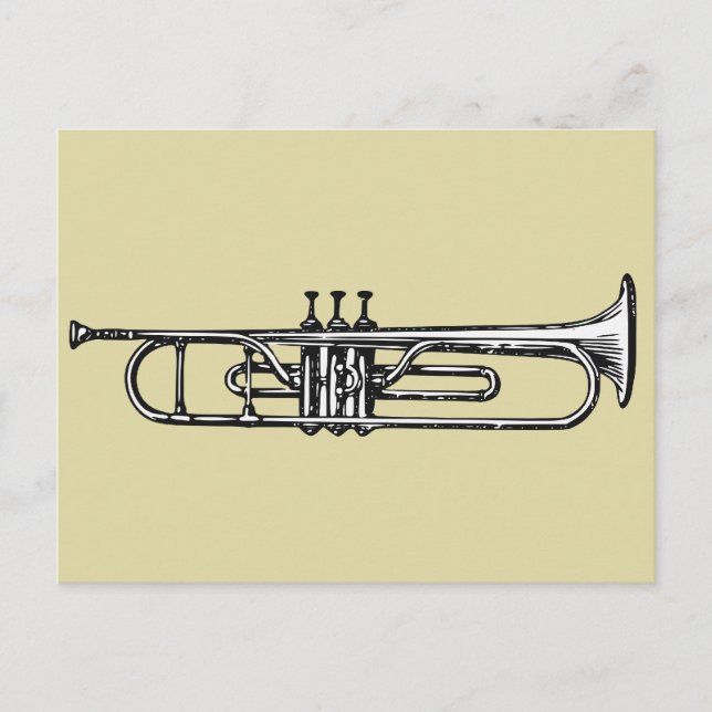 Trumpet Postkarte (Vorderseite)