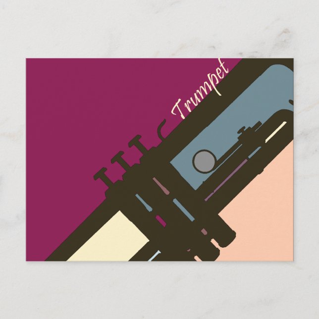 Trumpet Postkarte (Vorderseite)