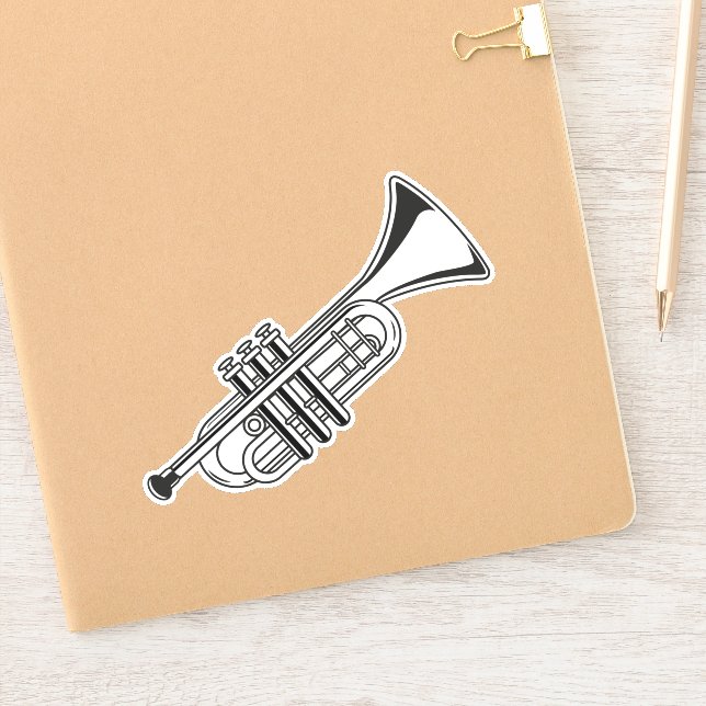 Trumpet Sticker Music School Marching Band (Carnet)