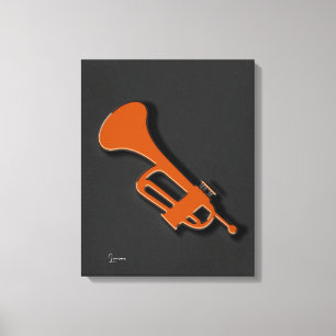 Trumpet Stretched Canvas Print Leinwanddruck