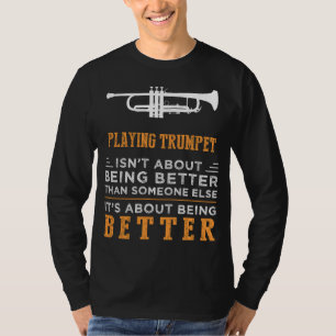 Trumpet Triumph mit einer Drehung Spaß Streben n T-Shirt