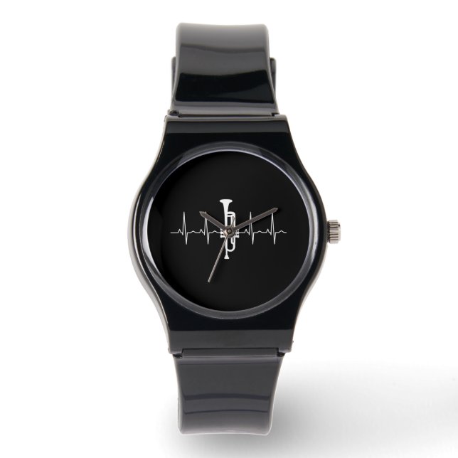 Trumpet - Trumpet-Herzschlaggeschenk Armbanduhr (Vorderseite)
