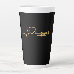Trumpet - Trumpet-Herzschlaggeschenk Milchtasse