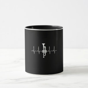 Trumpet - Trumpet-Herzschlaggeschenk Tasse