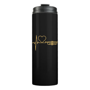 Trumpet - Trumpet-Herzschlaggeschenk Thermosbecher