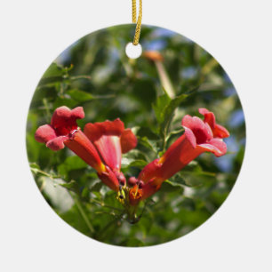 Trumpet Vine Blume Ornament