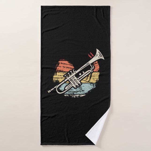 Trumpet Vintag Badehandtuch (Badehandtuch)