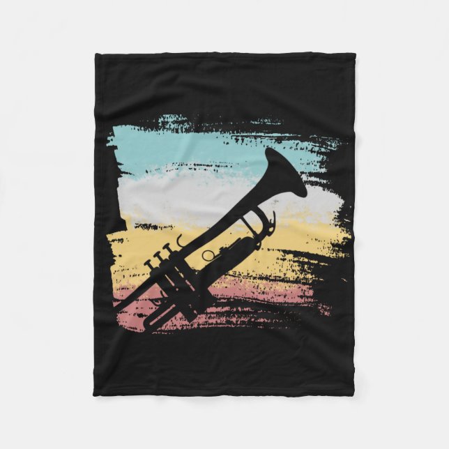 Trumpet Vintag Fleecedecke (Vorderseite)