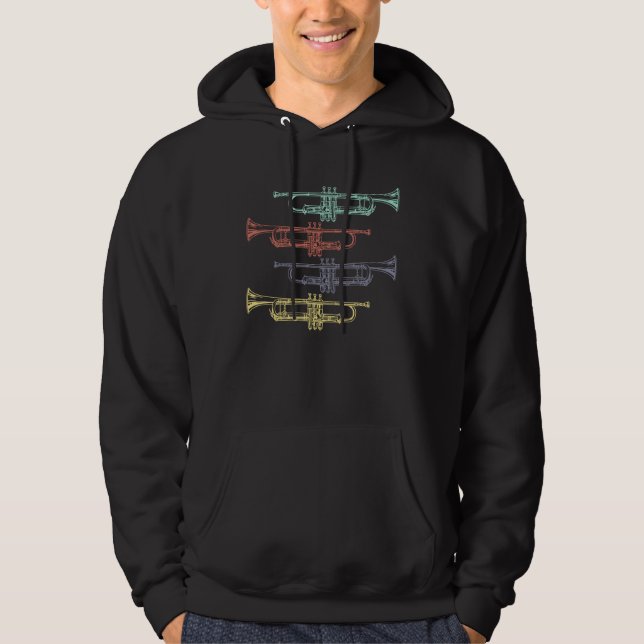 Trumpet Vintag Hoodie (Vorderseite)