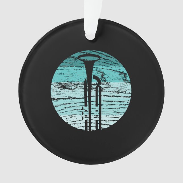 Trumpet Vintag Ornament (Vorderseite)