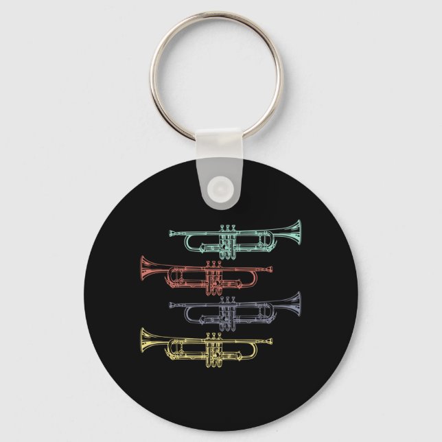 Trumpet Vintag Schlüsselanhänger (Vorderseite)