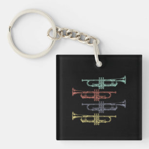 Trumpet Vintage Schlüsselanhänger