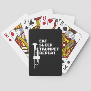Trumpet - Wiederholen Sie den Schlaf-Trumpet Spielkarten