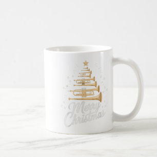 Trumpet Xmas Tree Trumpets Christmas Tree Merry Ch Kaffeetasse