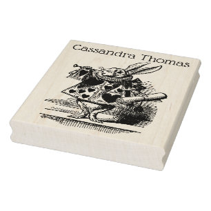 Trumpeter-Alice im Wunderland Gummistempel