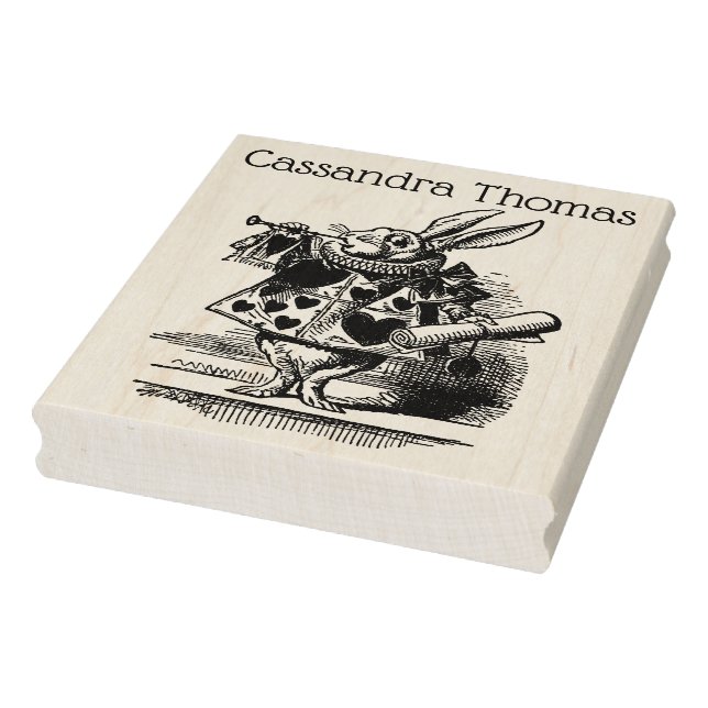 Trumpeter-Alice im Wunderland Gummistempel (Stempel)