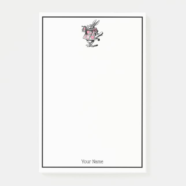 Trumpeter-Alice im Wunderland P Post-it Klebezettel (Vorderseite)