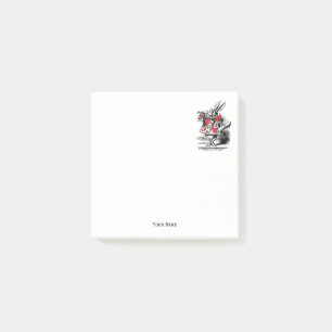 Trumpeter-Alice im Wunderland Post-it Klebezettel