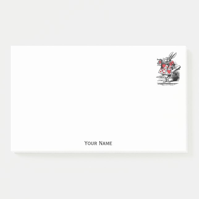 Trumpeter-Alice im Wunderland Post-it Klebezettel (Vorderseite)