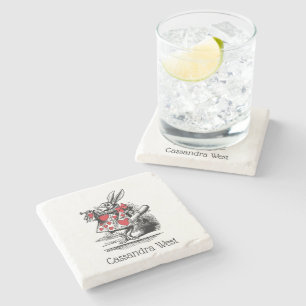 Trumpeter-Alice im Wunderland Steinuntersetzer