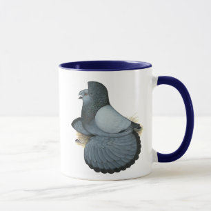 Trumpeter Pigeon Blue Barless Tasse