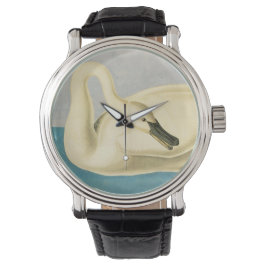 Trumpeter Swan von John James Audubon, Vintager Bi Armbanduhr