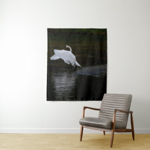 Trumpeter Swan Wandteppich