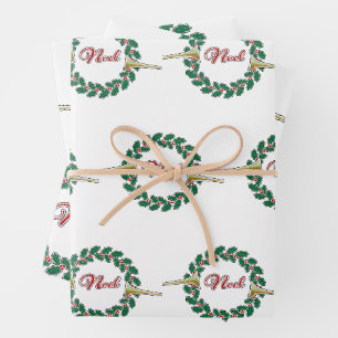 Trumpets verkünden Weihnachten: Frohe Weihnachtsfe Geschenkpapier Set
