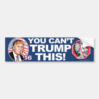 Trumpf 2016 dieser Anti-Hillary Clinton Autoaufkleber