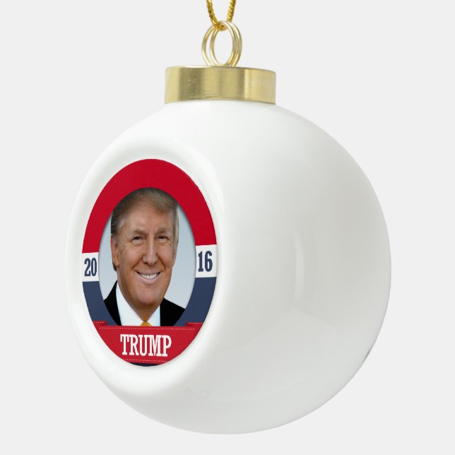 Trumpf 2016 keramik Kugel-Ornament (Rechts)