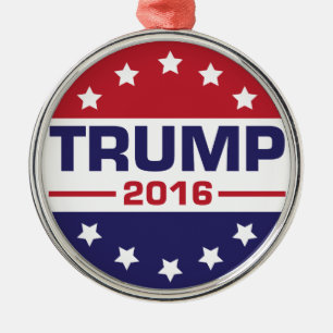Trumpf 2016 silbernes ornament