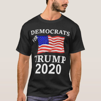 Trumpf 2020 Demokraten für Trumpf-Flagge T-Shirt